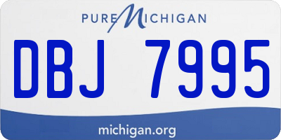 MI license plate DBJ7995