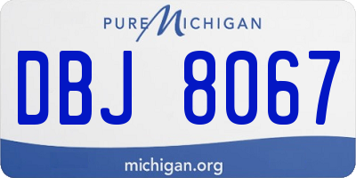 MI license plate DBJ8067