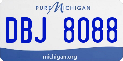 MI license plate DBJ8088