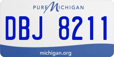 MI license plate DBJ8211