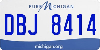 MI license plate DBJ8414