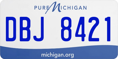 MI license plate DBJ8421