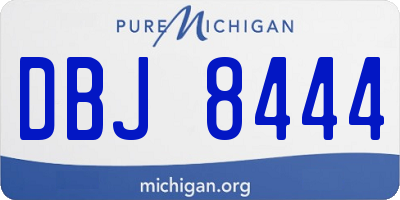 MI license plate DBJ8444