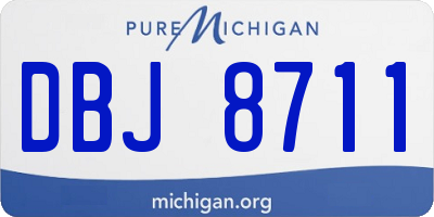 MI license plate DBJ8711