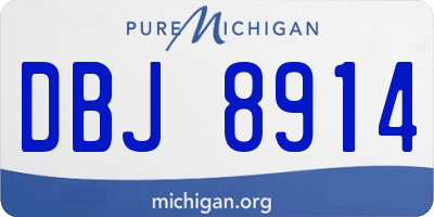 MI license plate DBJ8914
