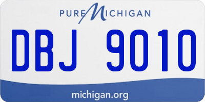 MI license plate DBJ9010