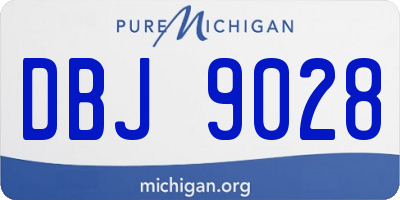 MI license plate DBJ9028