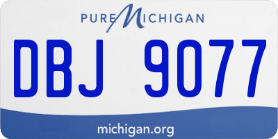 MI license plate DBJ9077