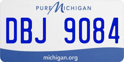 MI license plate DBJ9084