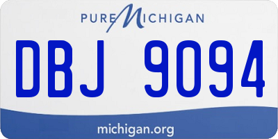 MI license plate DBJ9094