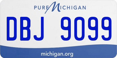 MI license plate DBJ9099