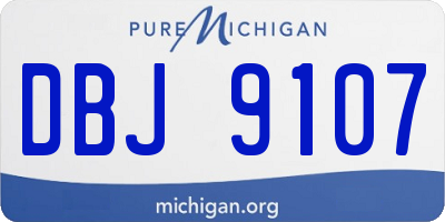 MI license plate DBJ9107
