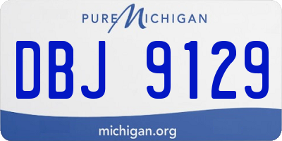 MI license plate DBJ9129