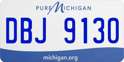 MI license plate DBJ9130