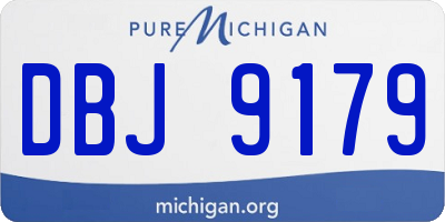 MI license plate DBJ9179