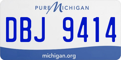 MI license plate DBJ9414