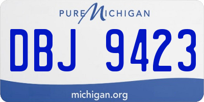 MI license plate DBJ9423