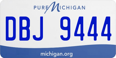 MI license plate DBJ9444