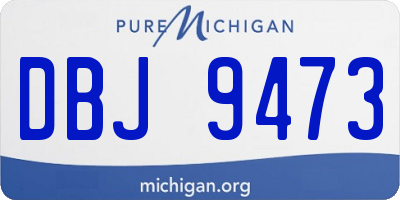 MI license plate DBJ9473