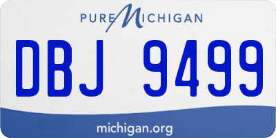 MI license plate DBJ9499