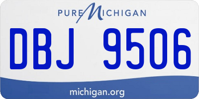 MI license plate DBJ9506