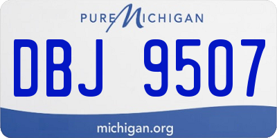 MI license plate DBJ9507