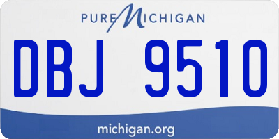 MI license plate DBJ9510