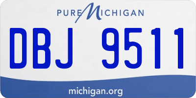 MI license plate DBJ9511