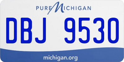 MI license plate DBJ9530