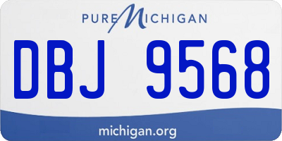 MI license plate DBJ9568