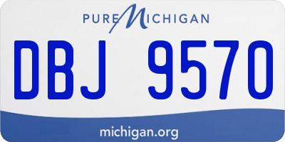 MI license plate DBJ9570