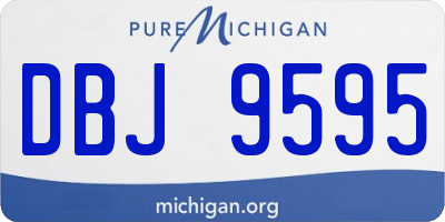 MI license plate DBJ9595