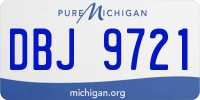MI license plate DBJ9721