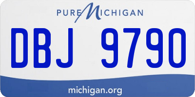 MI license plate DBJ9790