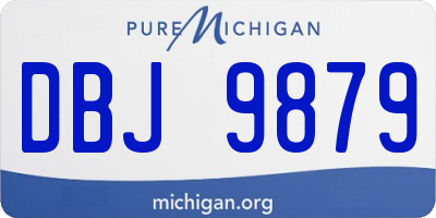 MI license plate DBJ9879
