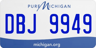MI license plate DBJ9949