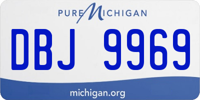 MI license plate DBJ9969