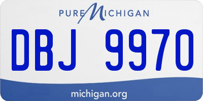 MI license plate DBJ9970