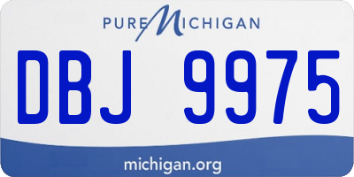 MI license plate DBJ9975