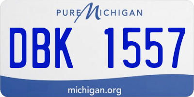 MI license plate DBK1557