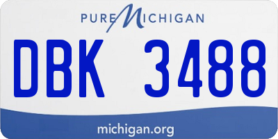 MI license plate DBK3488