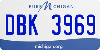 MI license plate DBK3969