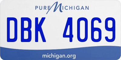 MI license plate DBK4069
