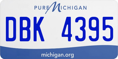 MI license plate DBK4395
