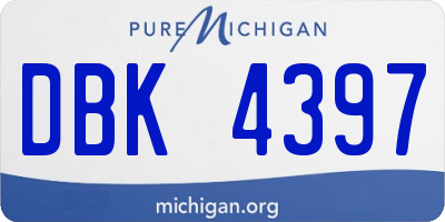 MI license plate DBK4397