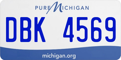 MI license plate DBK4569