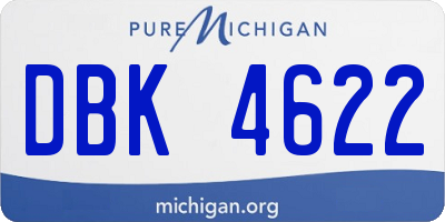 MI license plate DBK4622