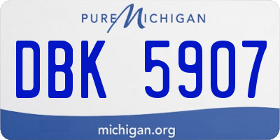MI license plate DBK5907