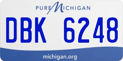 MI license plate DBK6248
