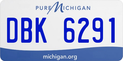 MI license plate DBK6291